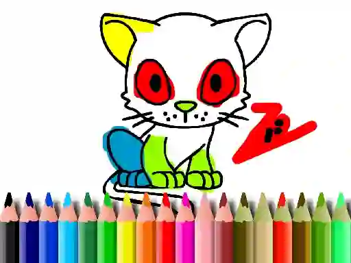 Oyunu Back To School: Cat Coloring çevrimiçi