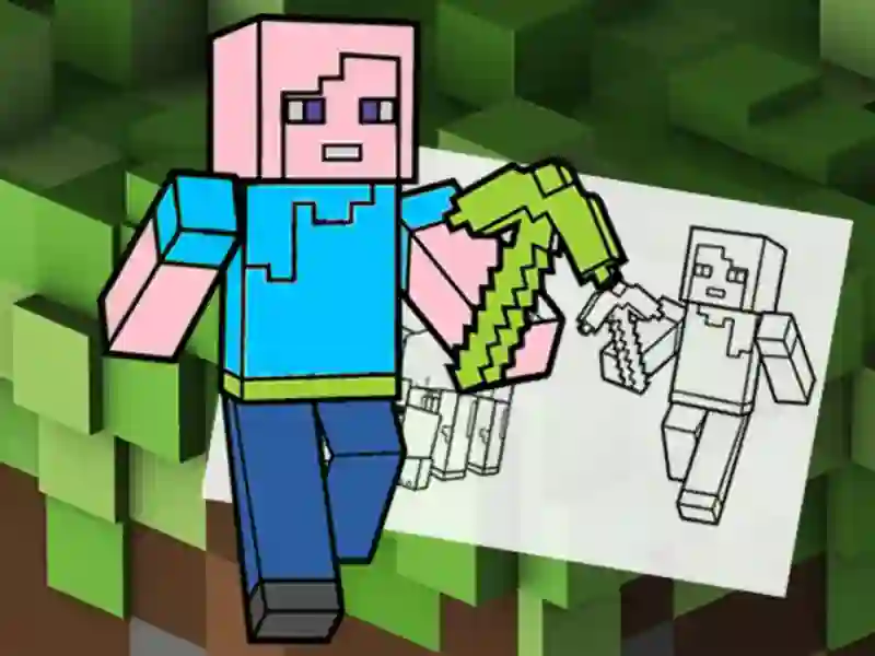 Oyunu Minecraft Fun Coloring Book çevrimiçi