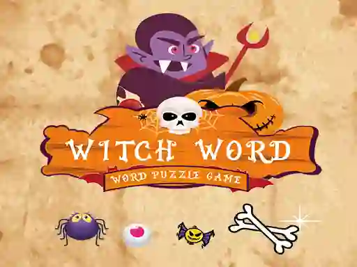 Oyunu Witch Word Halloween Puzzel Game çevrimiçi