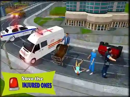 Oyunu Ambulance Rescue Driver Simulator 2018 çevrimiçi