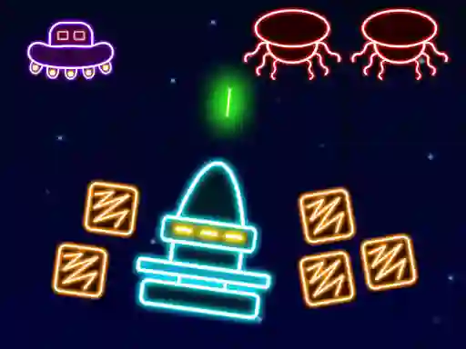 Oyunu Neon Invaders çevrimiçi