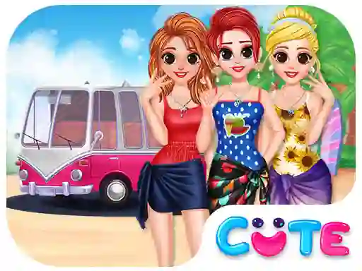 Oyunu Besties Summer Vacation çevrimiçi