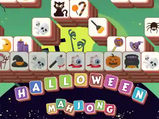 Oyunu Halloween Mahjong Tiles çevrimiçi