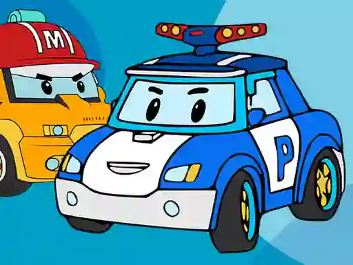 Oyunu Robocar Coloring Book çevrimiçi