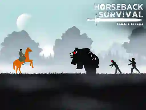 Oyunu Horseback Survival Zombies Escape çevrimiçi