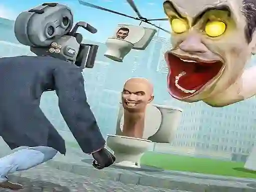 Oyunu Skibidi Toilet TopDown Survival çevrimiçi