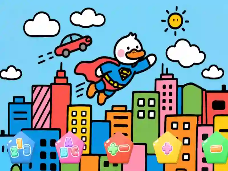 Oyunu Color By Code Super Duck çevrimiçi