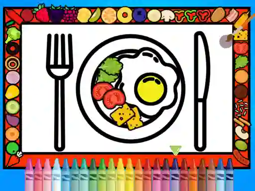 Oyunu Color and Decorate Dinner Plate çevrimiçi