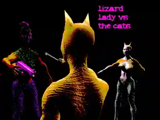 Oyunu Lizard Lady Vs The Cats çevrimiçi