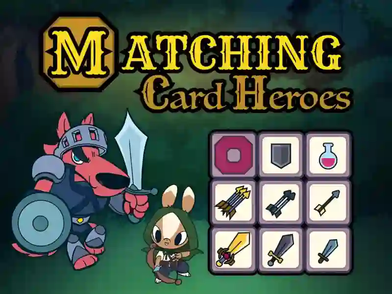 Oyunu Matching Card Heroes çevrimiçi