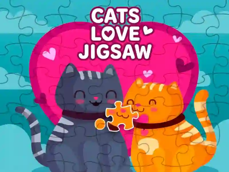 Oyunu Cats love jigsaw çevrimiçi