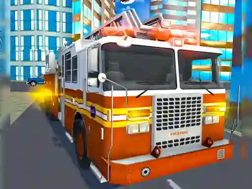 Oyunu Fire City Truck Rescue Driving Simulator çevrimiçi