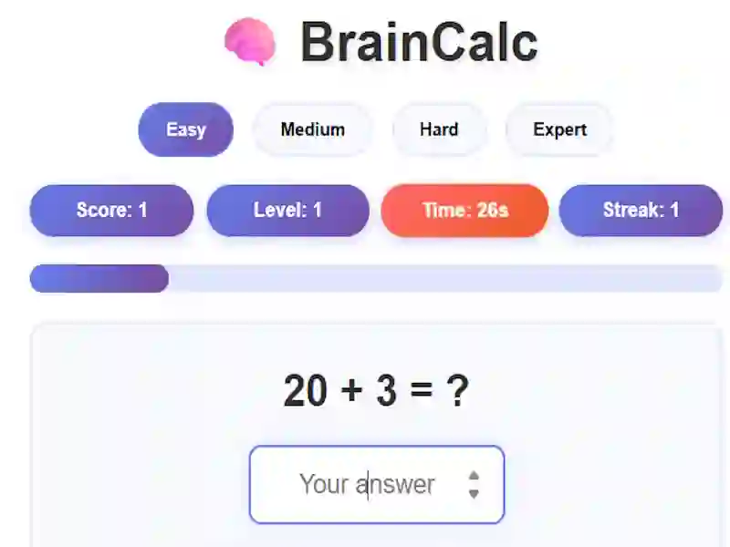 Oyunu BrainCalc çevrimiçi