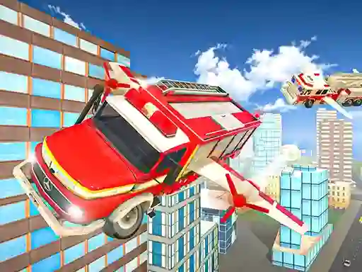 Oyunu Flying Fire Truck Driving Sim çevrimiçi