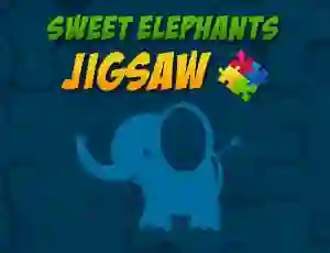 Oyunu Sweet Elephants Jigsaw çevrimiçi