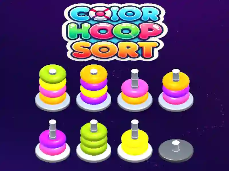 Oyunu Color Hoop Sort çevrimiçi