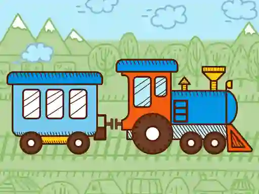 Oyunu Trains For Kids Coloring çevrimiçi
