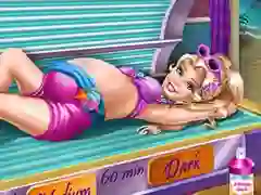 Oyunu Pregnant Princess Tanning Solarium çevrimiçi