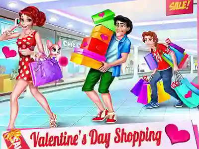 Oyunu Valentine's Day Shopping çevrimiçi