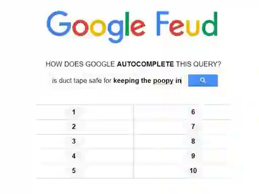 Oyunu Google Feud çevrimiçi