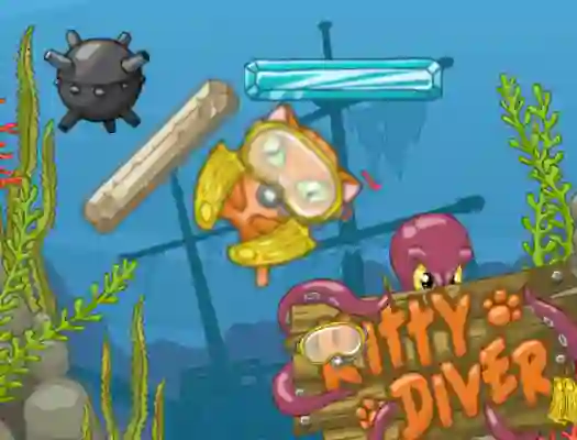 Oyunu Kitty Diver çevrimiçi