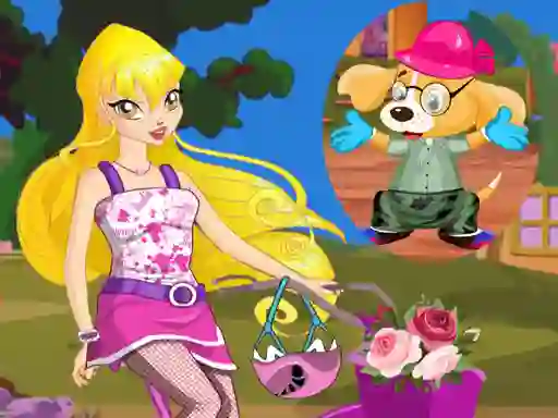Oyunu Winx Stella and Puppy çevrimiçi