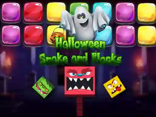 Oyunu Halloween Snake and Blocks çevrimiçi