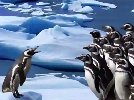 Oyunu Penguins Slide çevrimiçi