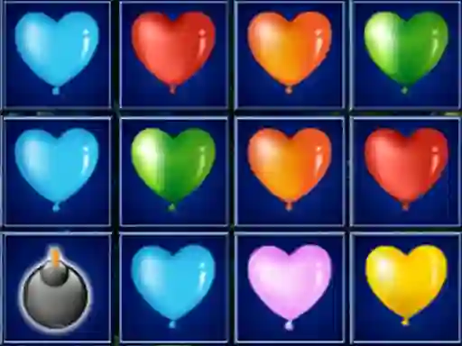 Oyunu Heart Balloons Block Collapse çevrimiçi