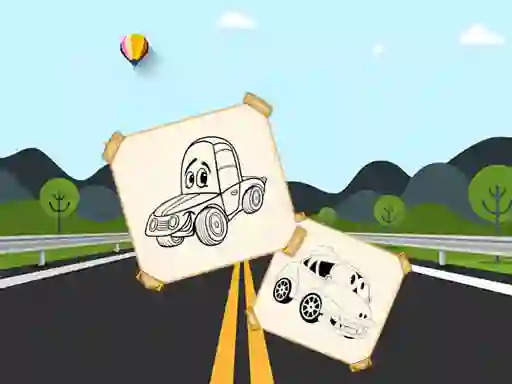Oyunu Funny Cars For Kids Coloring çevrimiçi