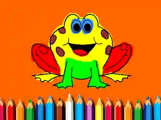 Oyunu Back To School: Frog Coloring Book çevrimiçi