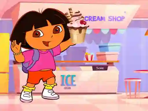 Oyunu Ice Cream Maker With Dora çevrimiçi