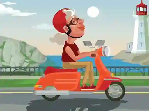 Oyunu City Scooter Ride Coloring çevrimiçi