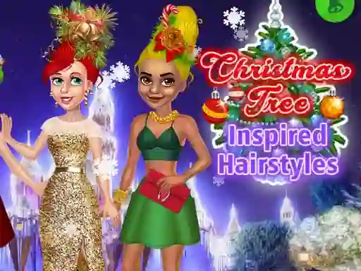 Oyunu Christmas Tree Inspired Hairstyles çevrimiçi