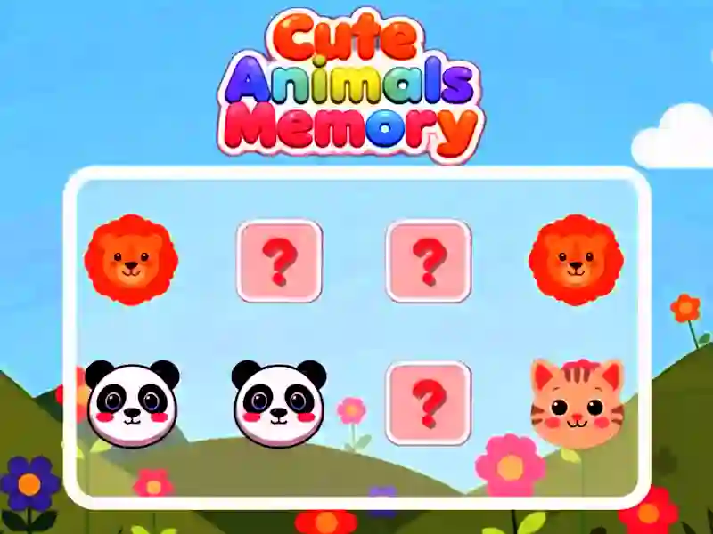 Oyunu Cute Animals Memory çevrimiçi