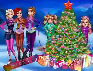 Oyunu Princesses Christmas tree çevrimiçi
