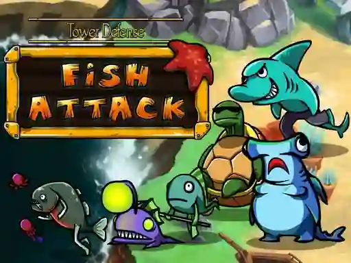 Oyunu Tower defense: Fish attack çevrimiçi