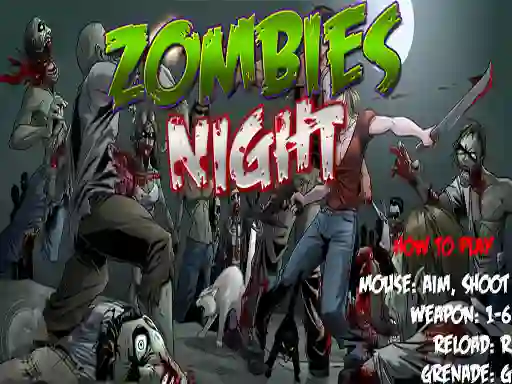 Oyunu Zombies Night çevrimiçi