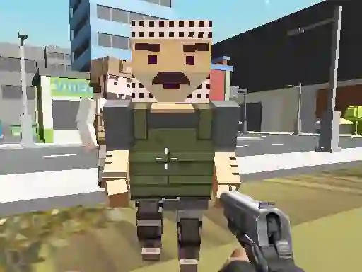 Oyunu Block Pixel Cop: Gun Craft In Robbers World çevrimiçi