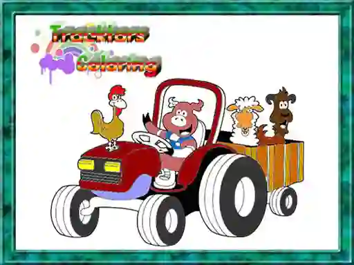 Oyunu Tractor Coloring Pages çevrimiçi