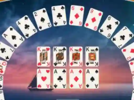 Oyunu Crescent Solitaire çevrimiçi