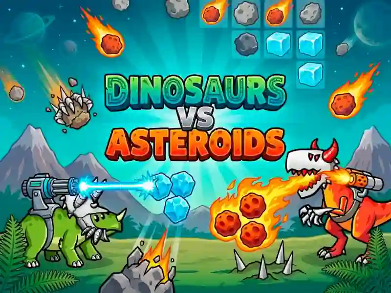 Oyunu Dinosaurs vs Asteroids çevrimiçi