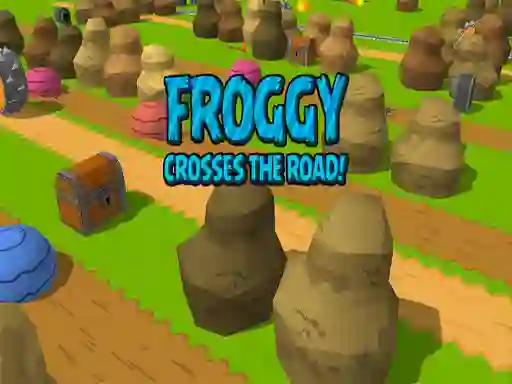 Oyunu Froggy Crosses The Road! çevrimiçi