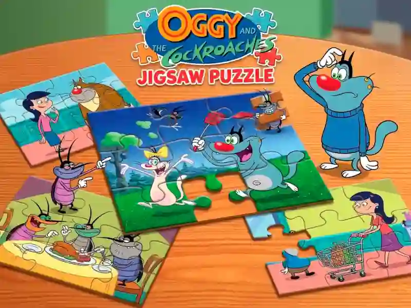 Oyunu Oggy and the Cockroaches Jigsaw Puzzle çevrimiçi