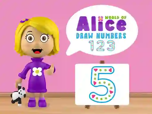 Oyunu World of Alice Draw Numbers çevrimiçi