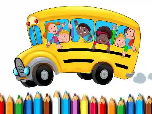 Oyunu School Bus Coloring Book çevrimiçi