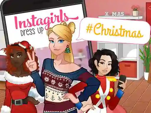 Oyunu InstaGirls Christmas Dress Up çevrimiçi