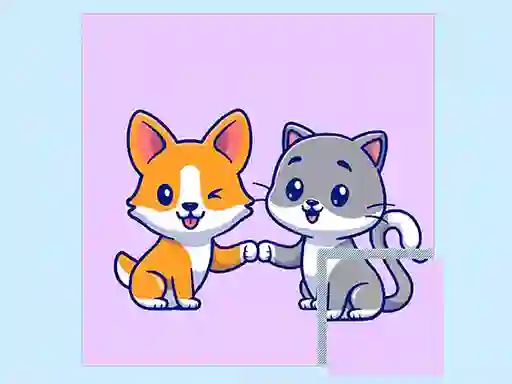 Oyunu Cats and Dogs Puzzle çevrimiçi