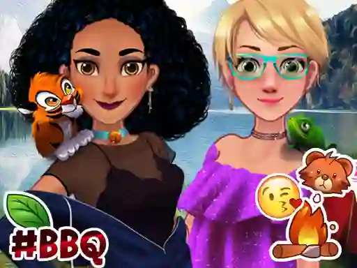 Oyunu Jasmine & Rapunzel on Camping çevrimiçi