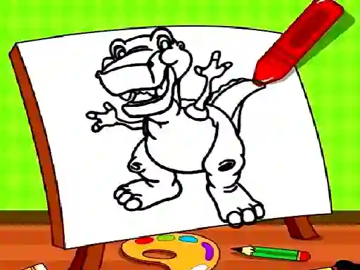 Oyunu Easy Kids Coloring Dinosaur çevrimiçi